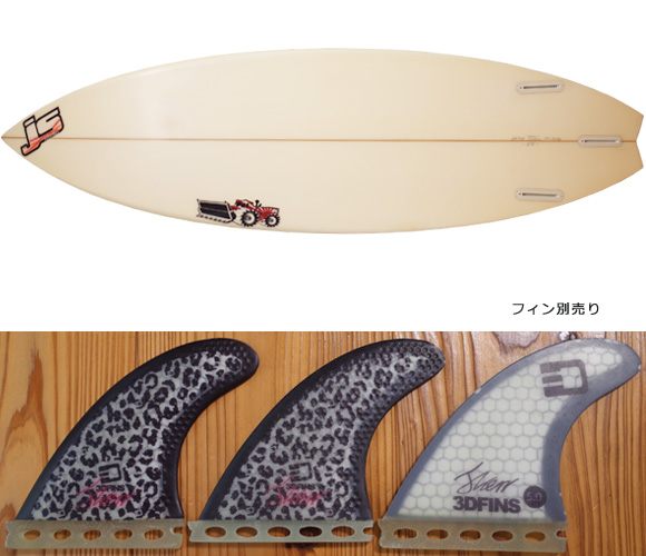 JS サーフボード 中古ショートボード 6`0 JAPAN MODEL fin/option No.96291508