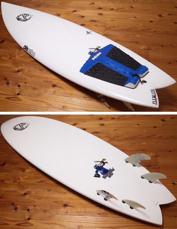 プレセボ ゴーキンモデル AARON CORMICAN クアッドフィッシュ 中古ショートボード 6`2 deck/bottom No.96291511