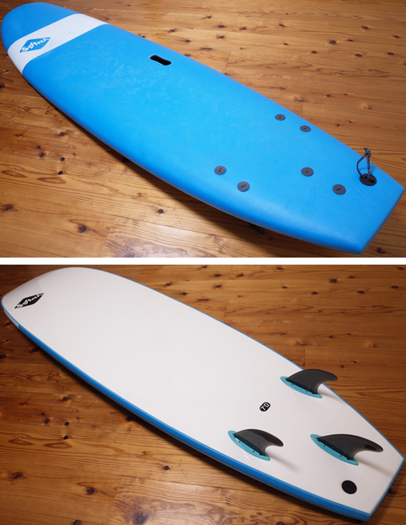 ソフテック サーフボード SOFTECH HANDSHAPED 中古ソフトボード 7`0 deck/bottom No.96291519