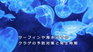 サーフィンや海水浴での クラゲの予防対策と発生時期