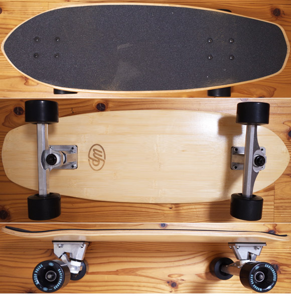 Woody Press 中古スケートボード  bamboo28 CARVING MODEL deck/bottomu/side-detail No.96291559