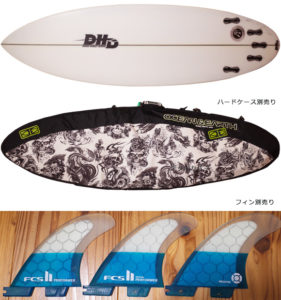 DHD 中古ショートボード SKELETON KEY 5`10 fin/ハードケース No.96291568