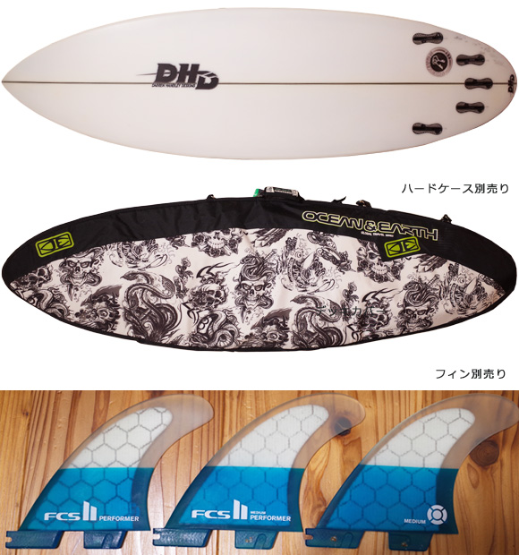 DHD 中古ショートボード SKELETON KEY  5`10 fin/ハードケース No.96291568