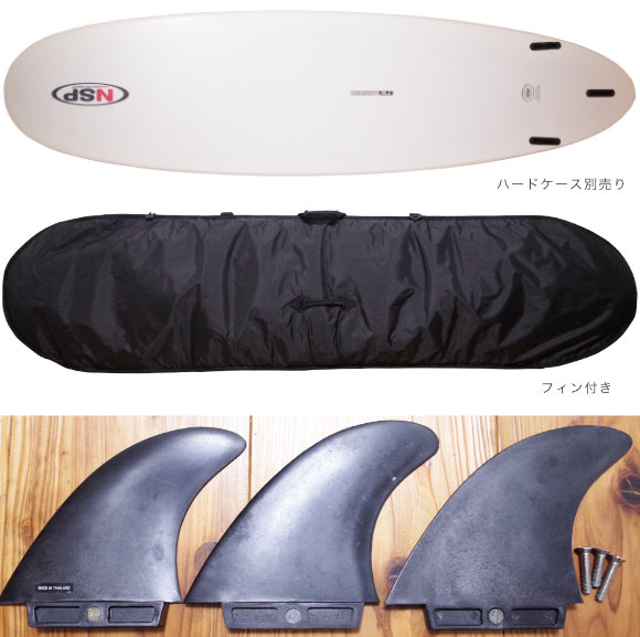 NSPサーフボード 中古ファンボード 7`6 EPOXY fin/hardcase No.96291587