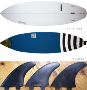 THREE WEATHER PERFORMER 中古ショートボード 6`6 fin/ニットケース No.96291594