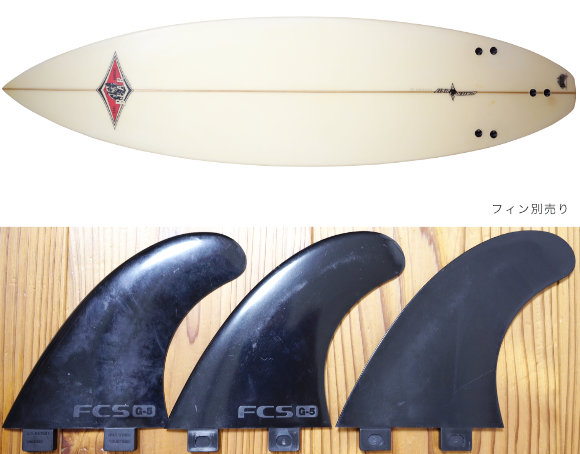 BEAR WATER UNIT 中古ショートボード 6`5 fin/option No.96291596