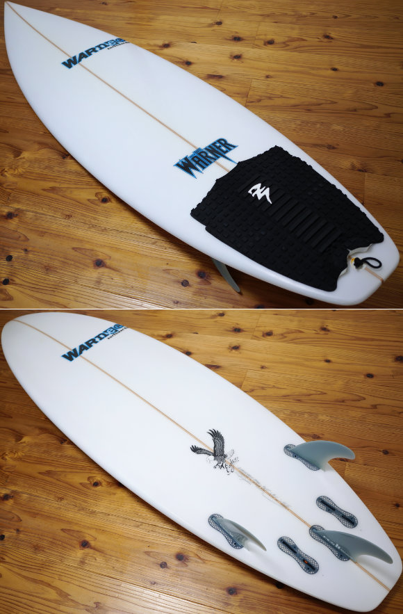 Warnerサーフボード SEA EAGLE 中古ショートボード 5`11 deck/bottom No.96291599