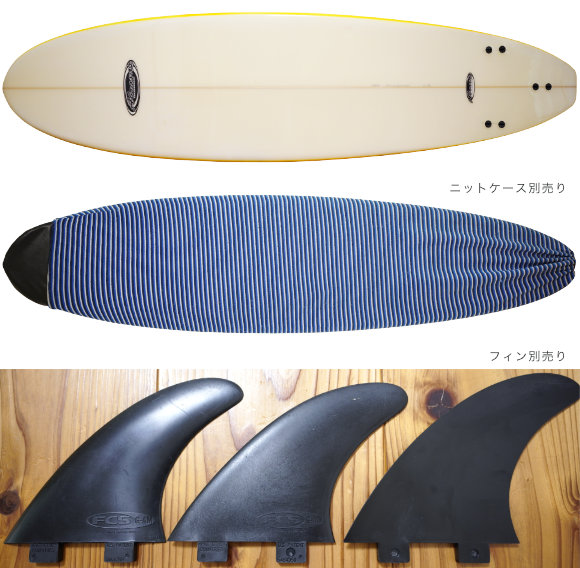 ABRAXAS SURFBOARD 中古ファンボード/ミッドレングス 7`2f fin/ニットケース No.96291600