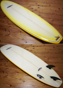 ABRAXAS SURFBOARD 中古ファンボード/ミッドレングス 7`2f deck/bottom No.96291600