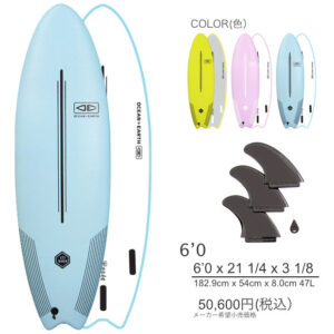 OCEAN&EARTH OE EZI-RIDER ソフトボード 6'0「新品」2022