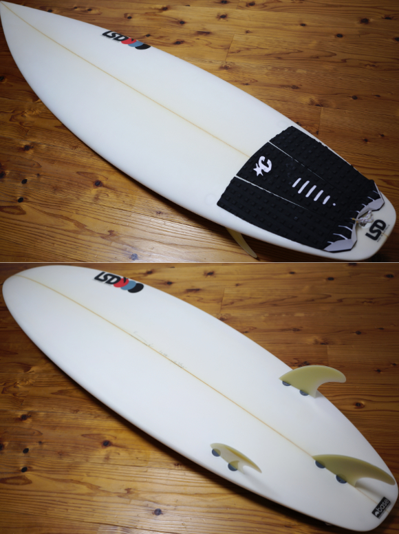 LSD  (LUKE SHORT DESIGNS) 中古ショートボード 6`1 deck/bottom No.96291605