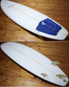 初心者 Reaction SURFBOARD 中古ファンボード 6`6f deck/bottom No.96291614