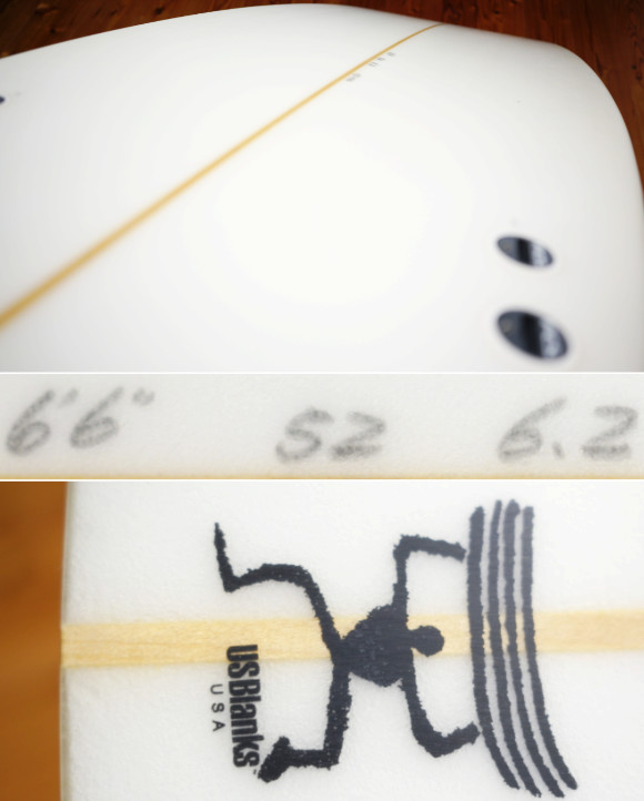 初心者 Reaction SURFBOARD 中古ファンボード 6`6f condition No.96291614