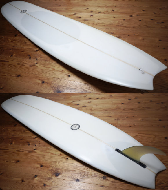 TUDOR SURFBOARD THE CRESCENT 9`4 中古ロングボード deck/bottom No.96291617