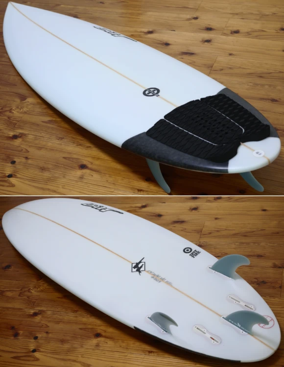 BILT ビルト SPIT FIRE スピットファイヤー 5FIN 中古ショートボード 5`10 deck/bottom No.96291650